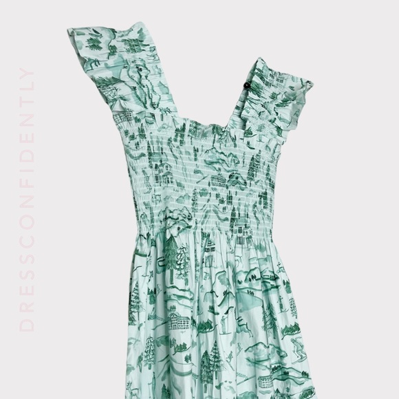 HILL HOUSE Ellie Midi Dress - Ski Chalet - Picture 9 of 12